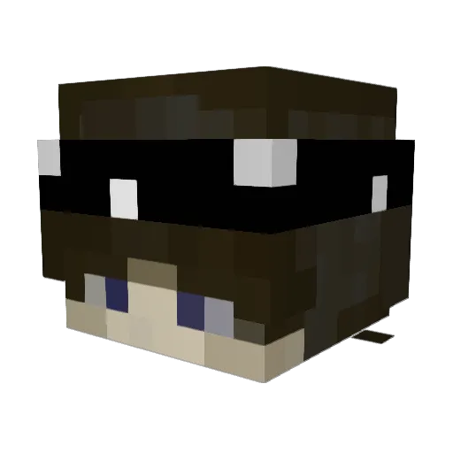 aPotqto Minecraft avatar head, 3D render