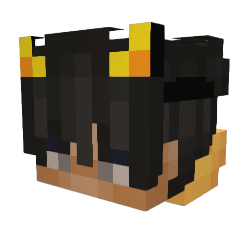 aRessxx Minecraft avatar head, 3D render