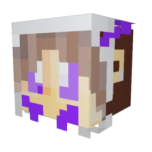 aRottingLoaf Minecraft avatar head, 3D render