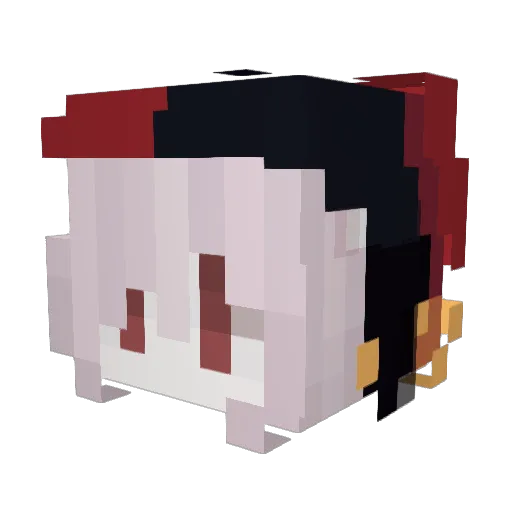 aS_le_Panda Minecraft avatar head, 3D render