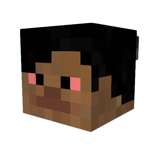 aSaudadeDela_ Minecraft avatar head, 3D render