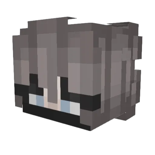 aSpuffy Minecraft avatar head, 3D render