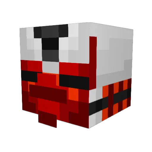 aTastyBomb Minecraft avatar head, 3D render