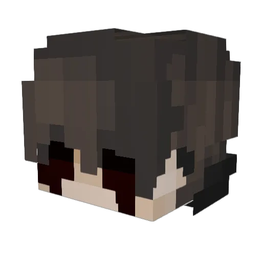 aThoasty Minecraft avatar head, 3D render
