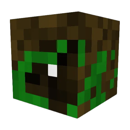 aTreeFall Minecraft avatar head, 3D render
