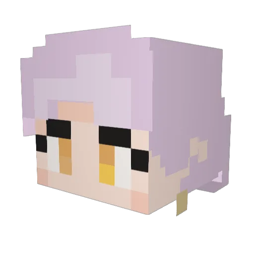 aTrombonePlayer Minecraft avatar head, 3D render