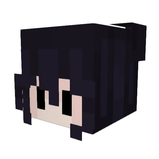 aVelvet Minecraft avatar head, 3D render