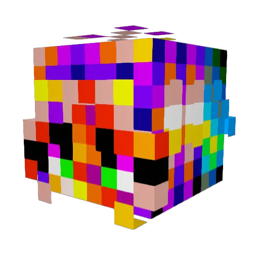 aWhitey004 Minecraft avatar head, 3D render