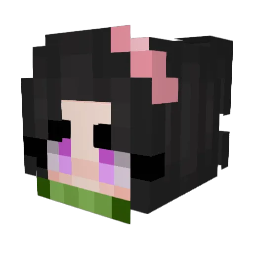 aWildGremlin Minecraft avatar head, 3D render