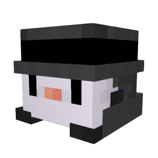 aXta9886 Minecraft avatar head, 3D render
