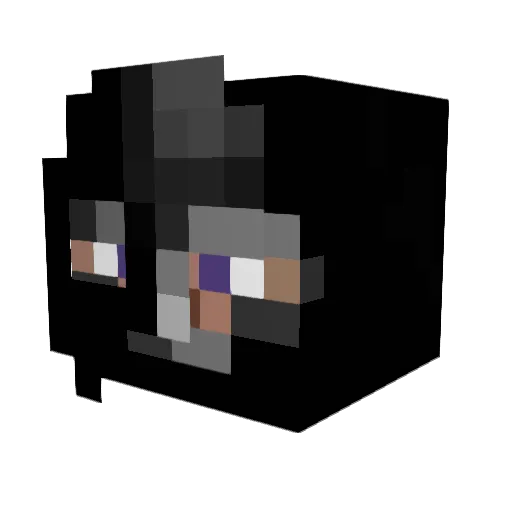 aZeiHd Minecraft avatar head, 3D render