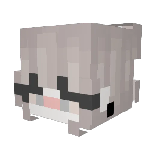 a_DmY101 Minecraft avatar head, 3D render