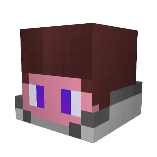a_Kite Minecraft avatar head, 3D render