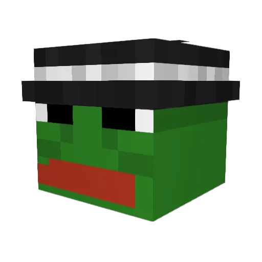 a_LoneWanderer Minecraft avatar head, 3D render