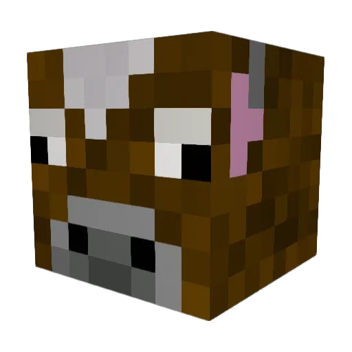 a__baguette Minecraft avatar head, 3D render