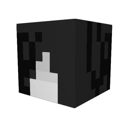 a_b_bby Minecraft avatar head, 3D render