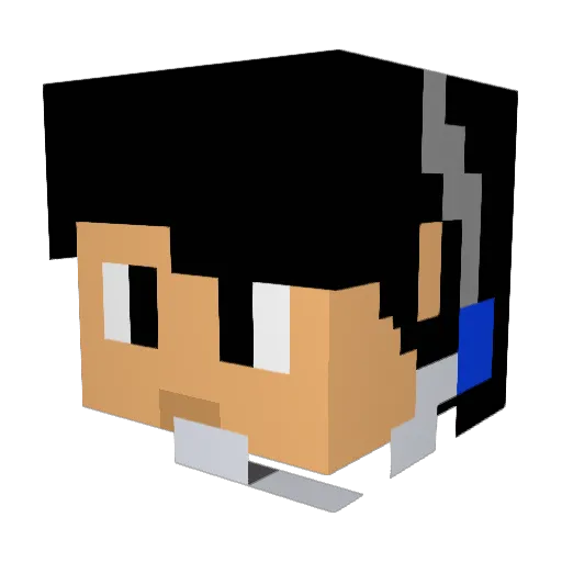 a_bear_come Minecraft avatar head, 3D render