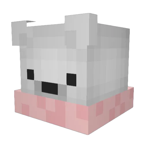 a_cheese_ball1 Minecraft avatar head, 3D render