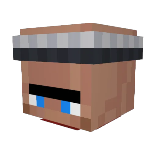 a_damm_ Minecraft avatar head, 3D render