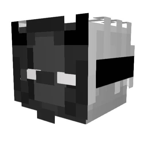 a_democrit Minecraft avatar head, 3D render