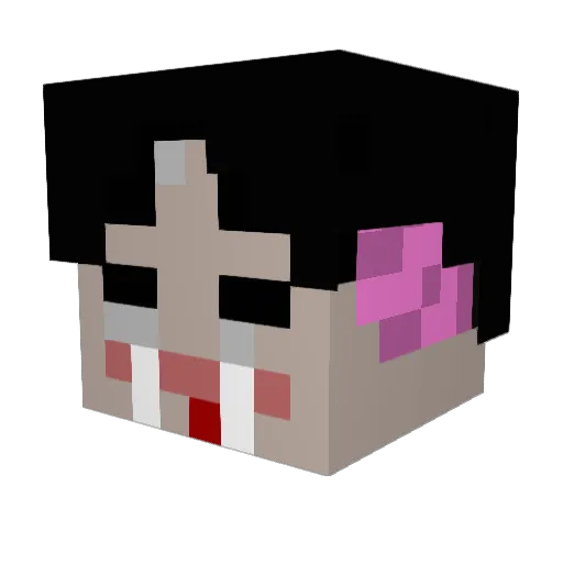 a_flying_potatoe Minecraft avatar head, 3D render