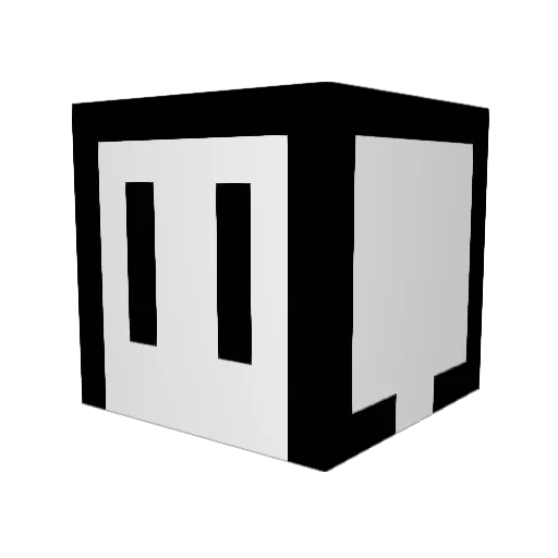 a_fox106 Minecraft avatar head, 3D render