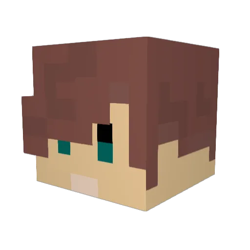 a_germanbear Minecraft avatar head, 3D render