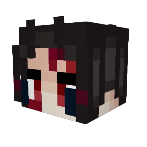 a_hoy Minecraft avatar head, 3D render