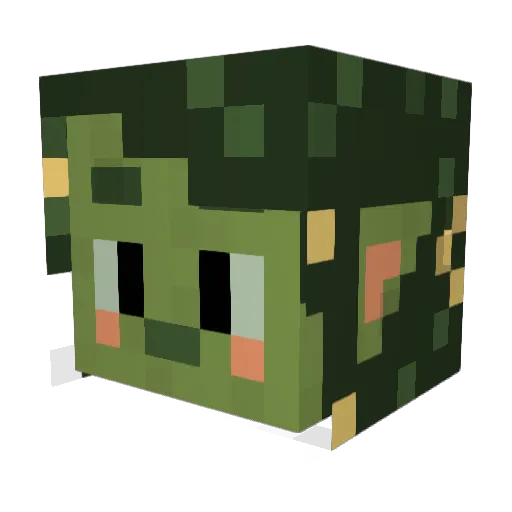 a_joy1 Minecraft avatar head, 3D render