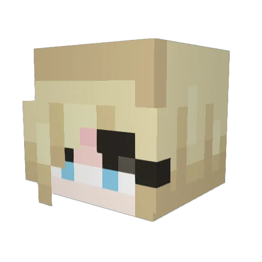 a_jrdn Minecraft avatar head, 3D render