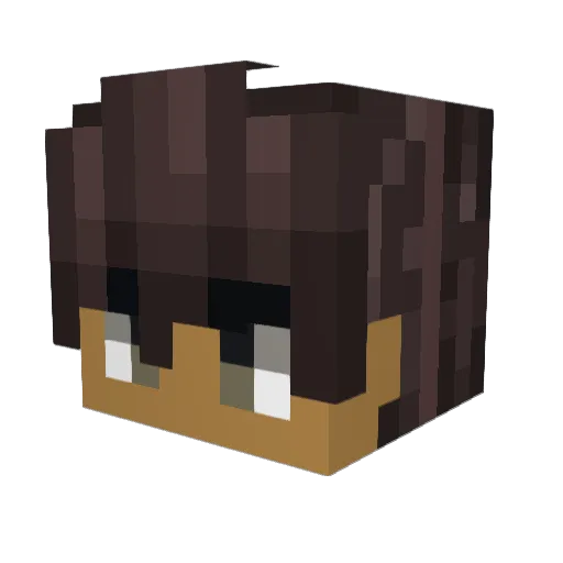 a_kylewhite Minecraft avatar head, 3D render