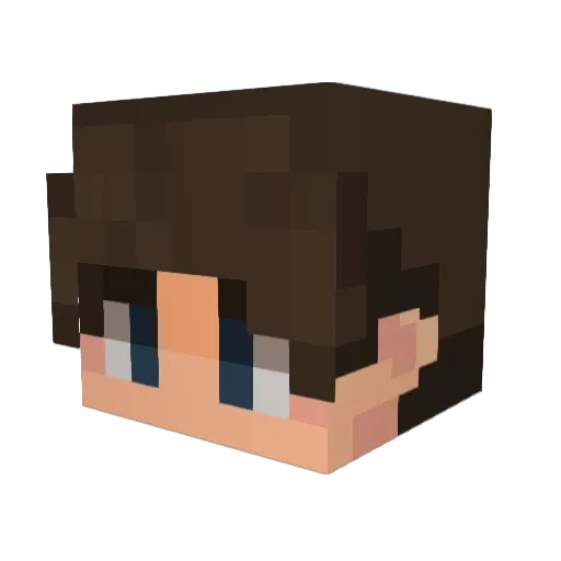 a_lele Minecraft avatar head, 3D render