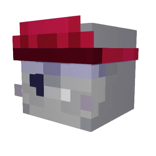 a_ngellette Minecraft avatar head, 3D render