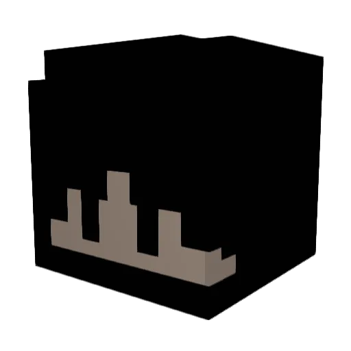 a_nk Minecraft avatar head, 3D render