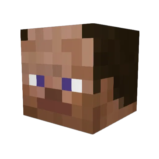 a_rexo Minecraft avatar head, 3D render
