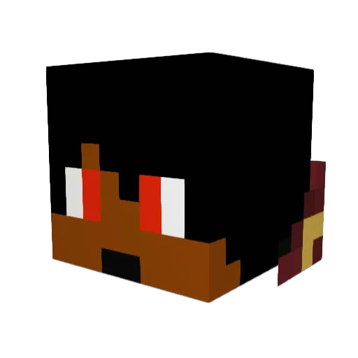 a_star_123 Minecraft avatar head, 3D render