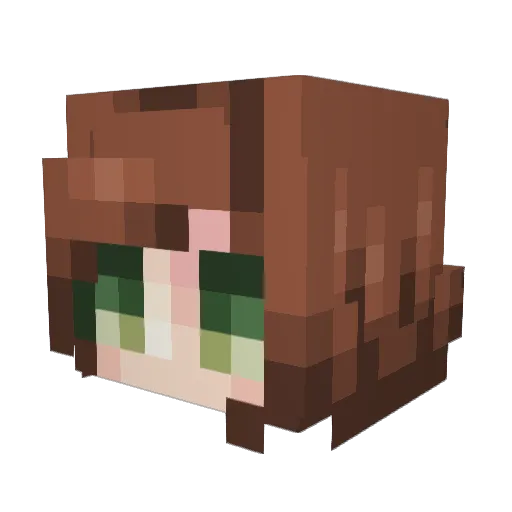 a_theron Minecraft avatar head, 3D render