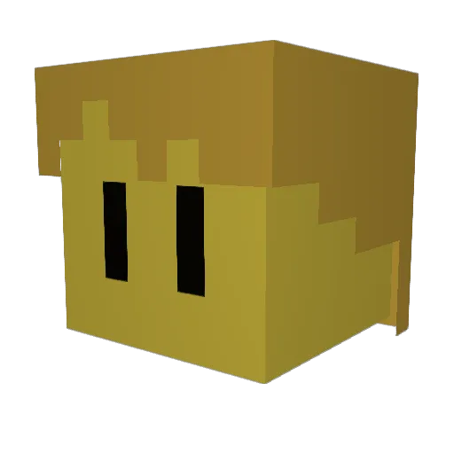 a_vr_tree Minecraft avatar head, 3D render