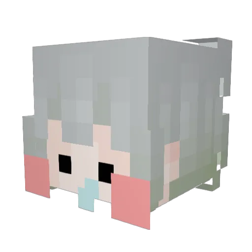 a_yo__ Minecraft avatar head, 3D render