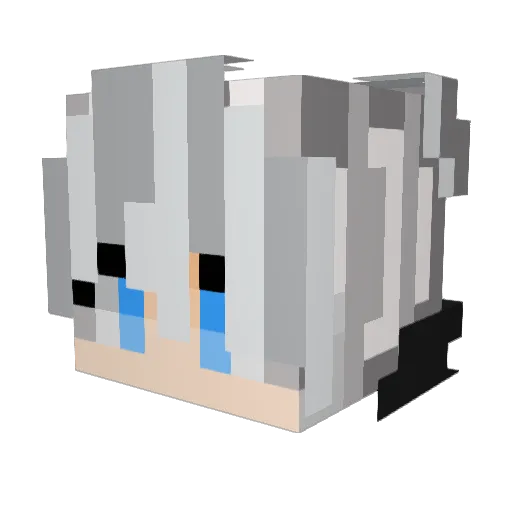 aa4014 Minecraft avatar head, 3D render