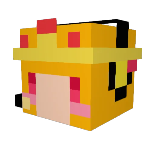 aa518817 Minecraft avatar head, 3D render