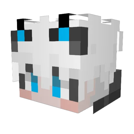 aaa2d Minecraft avatar head, 3D render