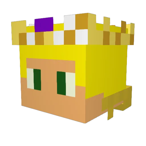 aaaBOSS27 Minecraft avatar head, 3D render