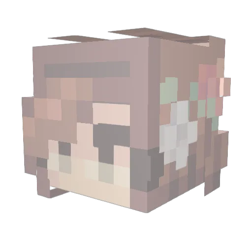 aaaairamm Minecraft avatar head, 3D render