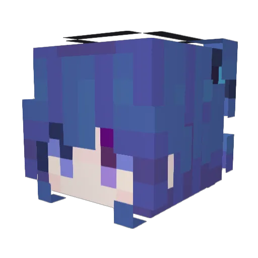 aaaakane Minecraft avatar head, 3D render
