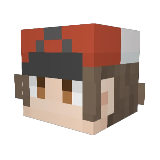 aaaatsushi3 Minecraft avatar head, 3D render