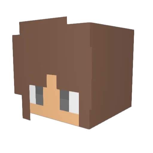aaaaudreeeey Minecraft avatar head, 3D render