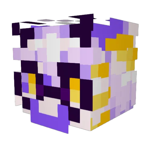 aaawic Minecraft avatar head, 3D render