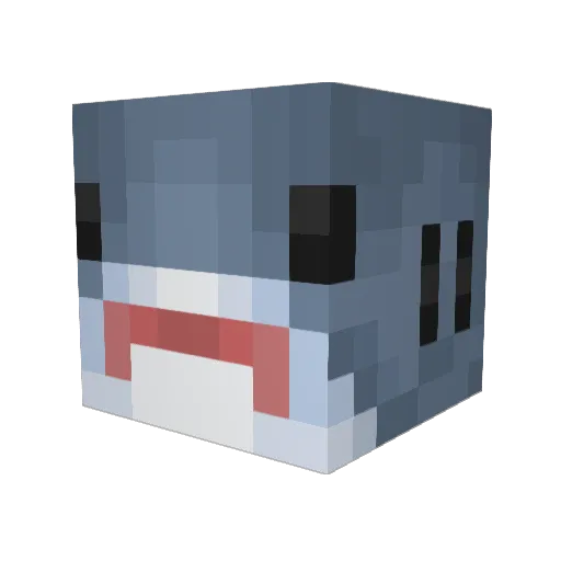 aaazen Minecraft avatar head, 3D render