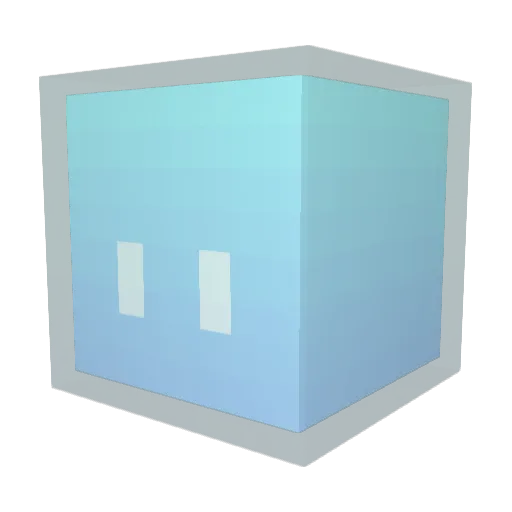 aabbabab Minecraft avatar head, 3D render